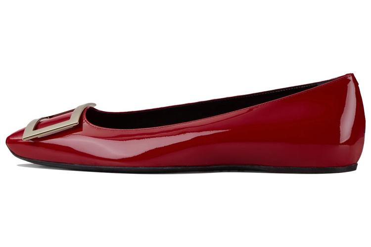 Слиперы женские Roger Vivier Trompette красные, 37.5 EU
