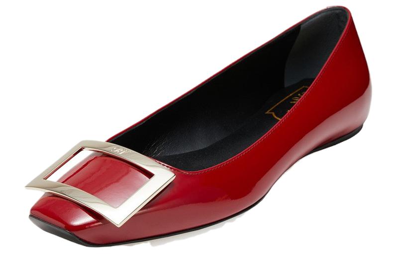 Слиперы женские Roger Vivier Trompette красные, 37.5 EU