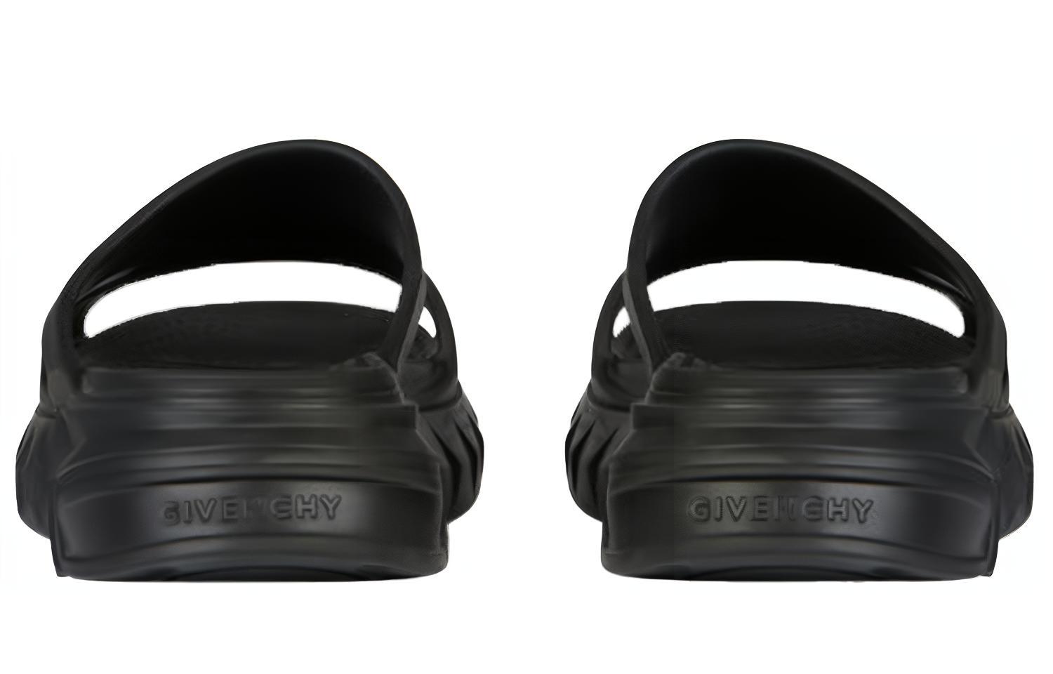 Шлепанцы мужские Givenchy Marshmallow Sandal черные, 44 EU