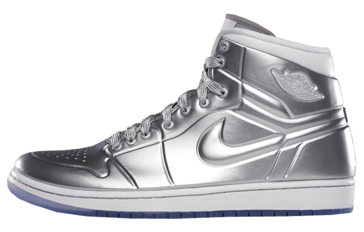 Кроссовки мужские Air Jordan 1 Anodized silver, 42.5 EU