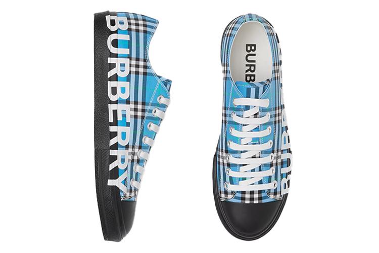 Кеды мужские Burberry 80394991 лазурно-голубые, 43 EU