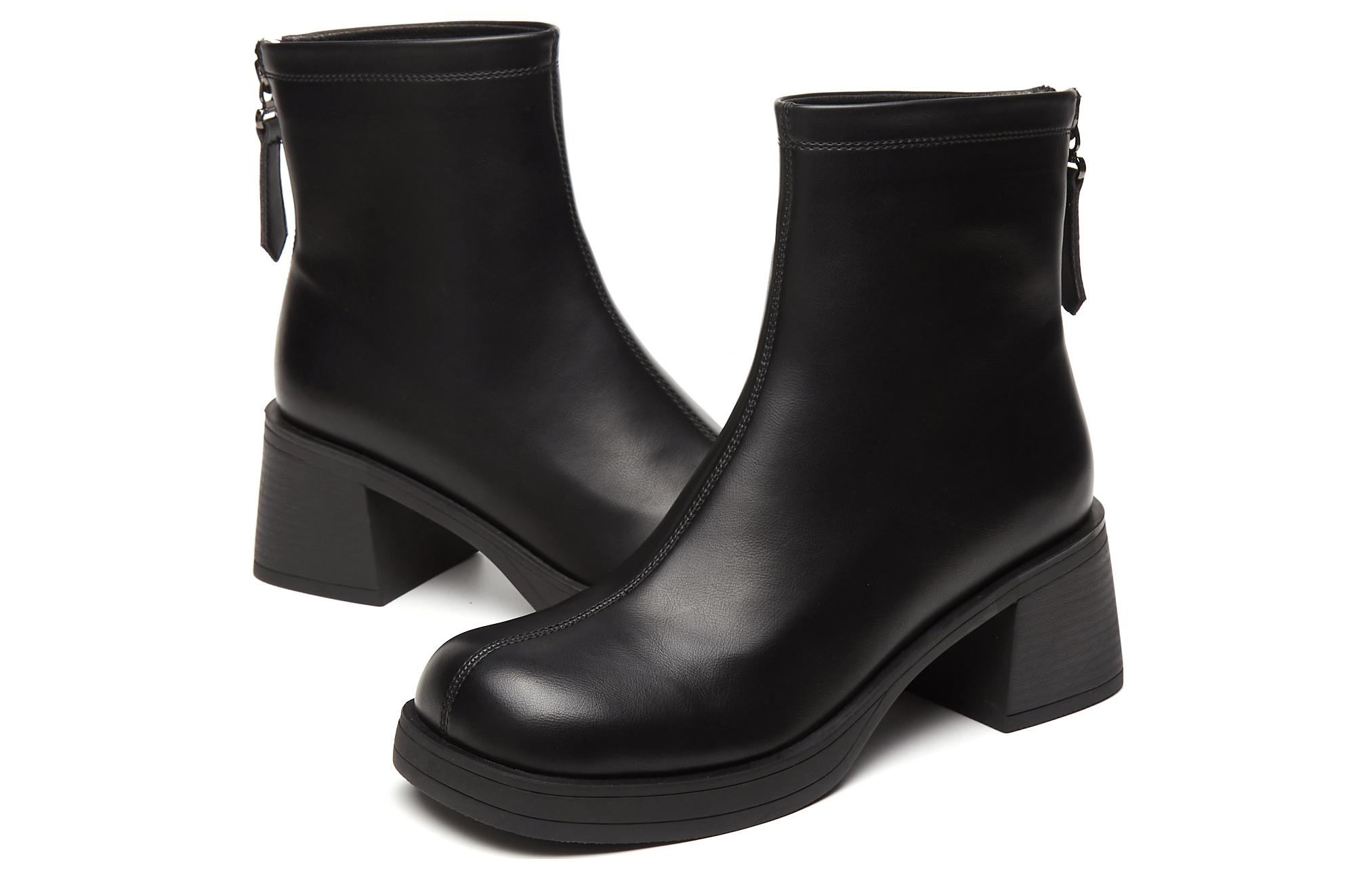 Ботильоны женские DAPHNE черно-бежевые, 36 EU