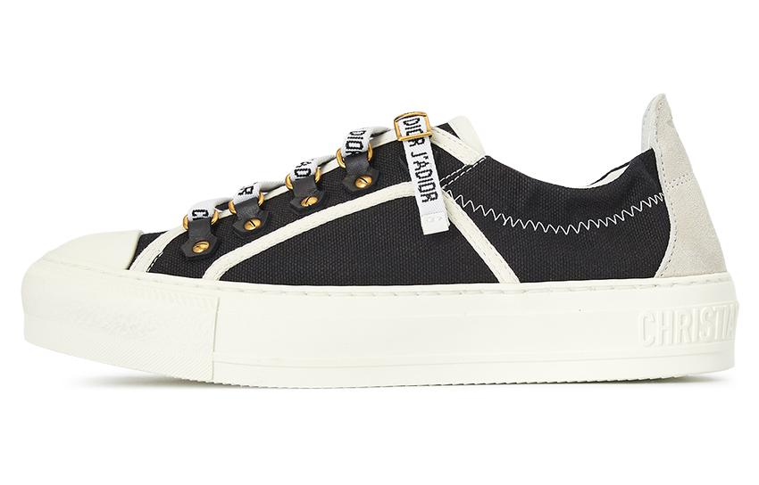 Кеды женские DIOR Walk'n'Dior Platform черные, белые, 35.5 EU