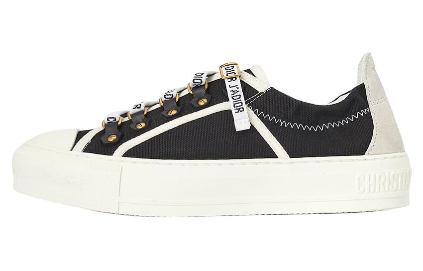 Кеды женские DIOR Walk'n'Dior Platform черные, белые, 35.5 EU