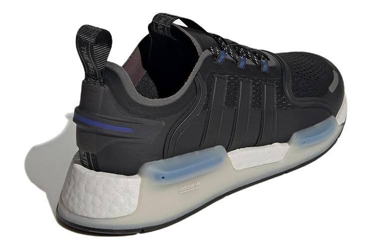 Кроссовки унисекс Adidas NMD_V3 черные с синим, 36 EU