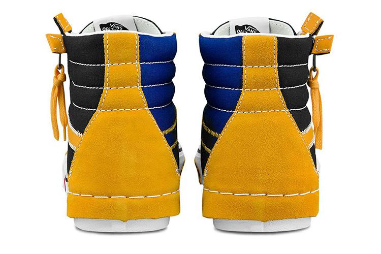 Кеды унисекс Vans Sk8 hi Reissue Cap черные/желтые, 36 EU