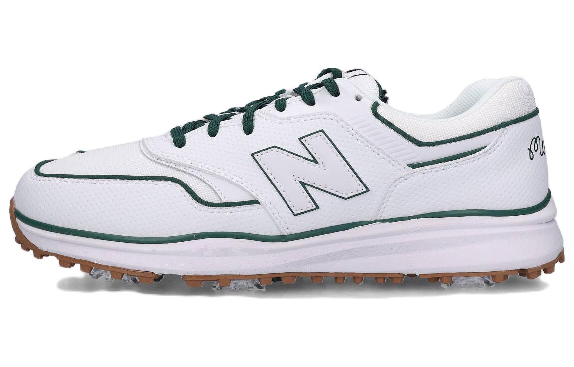 Гольф-кроссовки унисекс New Balance Malbon 997G белые, зеленые, 40.5 EU