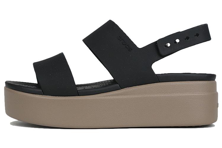 Сандалии женские Crocs Brooklyn Thick Sole черные, 34-35 EU