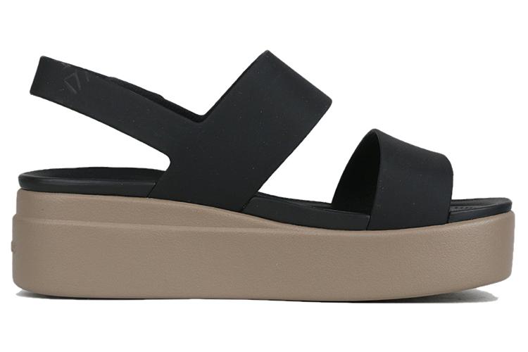 Сандалии женские Crocs Brooklyn Thick Sole черные, 34-35 EU