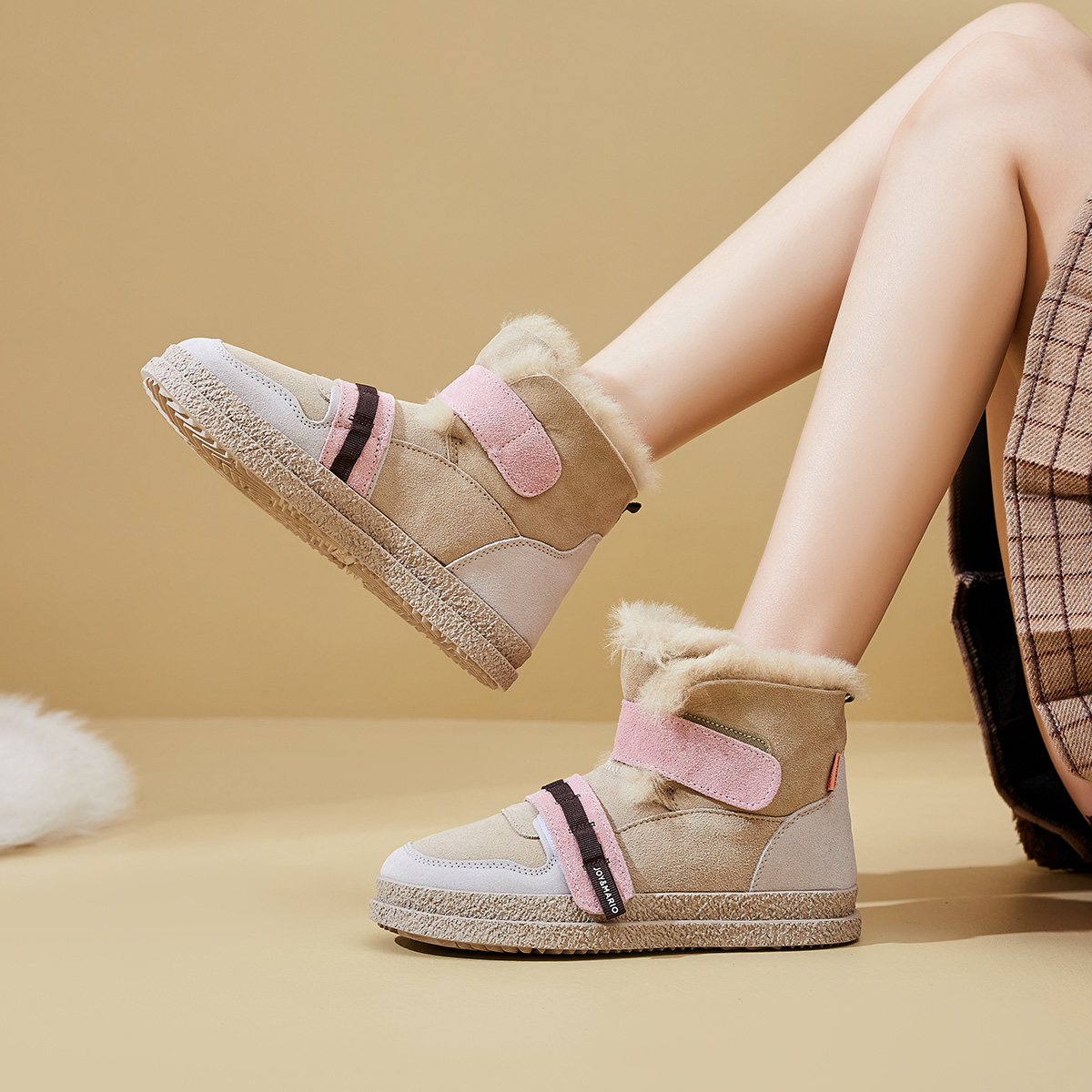 Угги женские Joy&Mario 2F9217W粉红色, pink, 39 EU