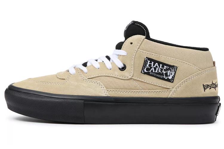 Кроссовки унисекс Vans Skate Half Cab light khaki black, 36 EU