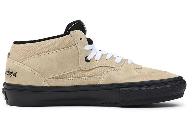 Кроссовки унисекс Vans Skate Half Cab light khaki black, 36 EU