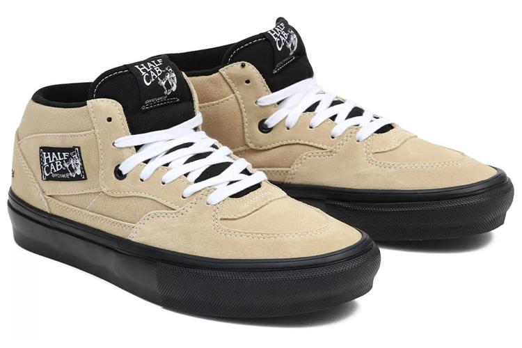 Кроссовки унисекс Vans Skate Half Cab light khaki black, 36 EU