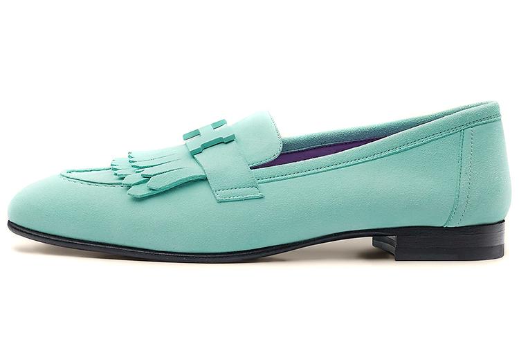 Лоферы женские HERMES Royal Casual Shoes, sea foam green