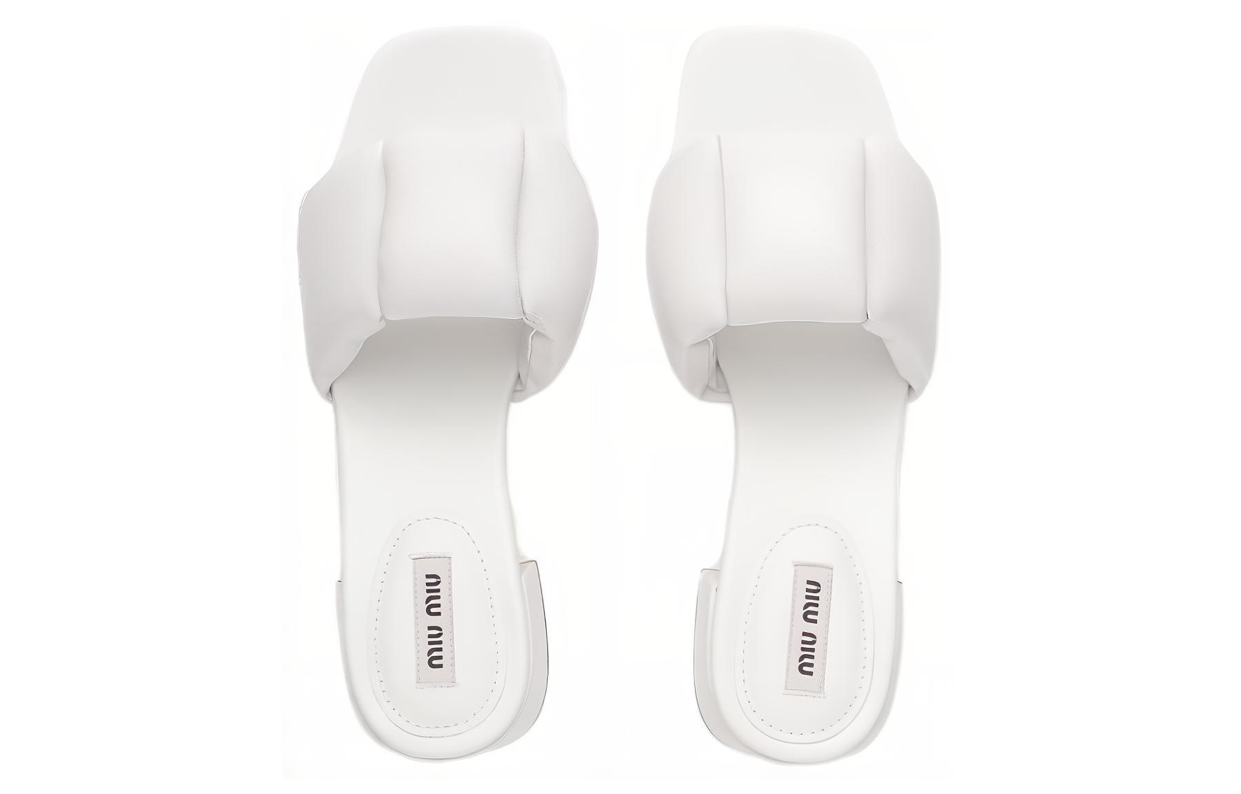 Туфли женские MIU MIU 5XX547_LYB_F0009_F_045 белые, 35.5 EU