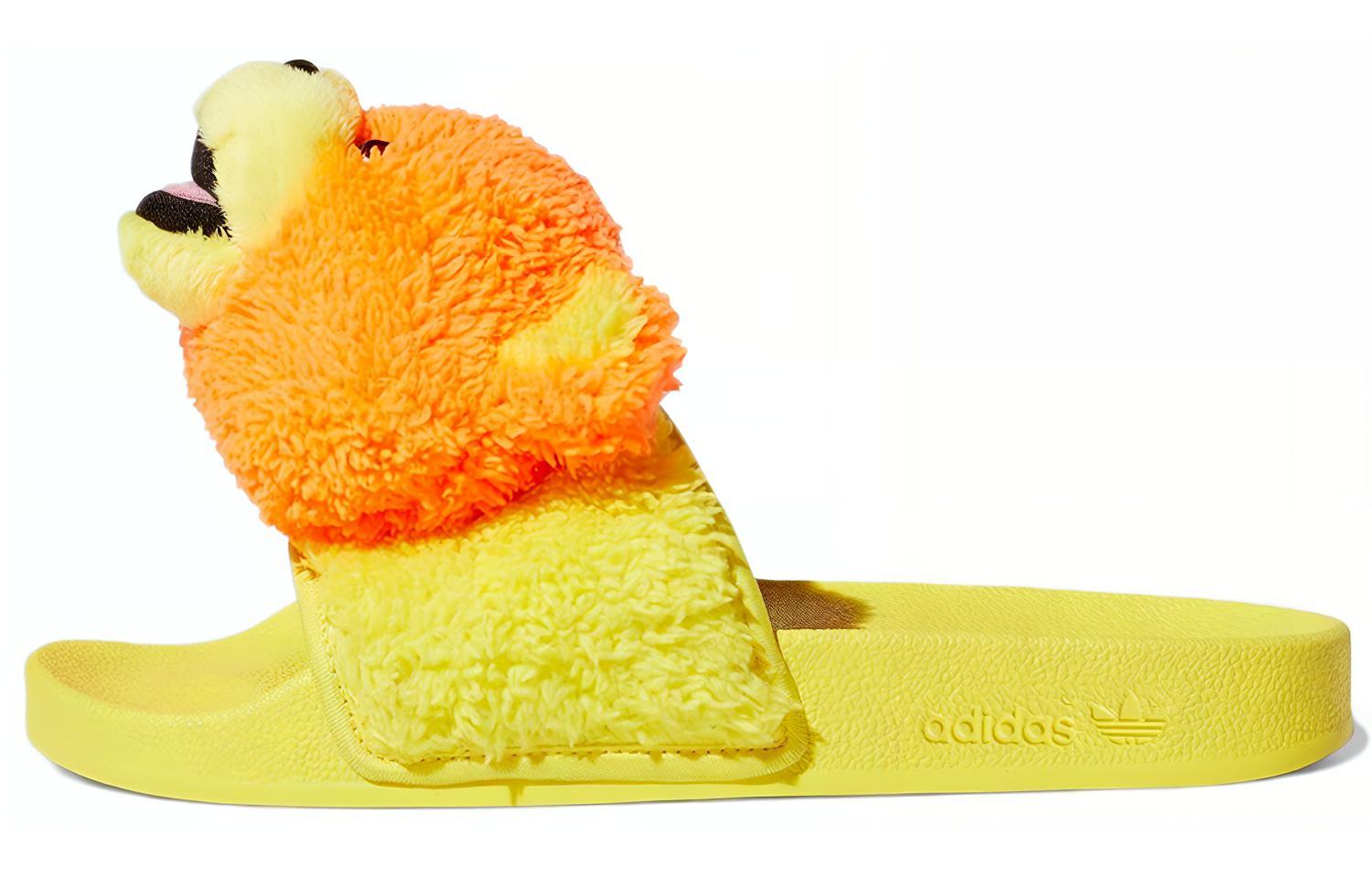 Шлепанцы унисекс Adidas JS Adilette Teddy Yellow, 37 EU