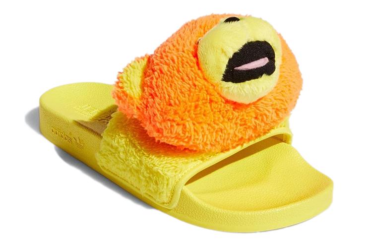 Шлепанцы унисекс Adidas JS Adilette Teddy Yellow, 37 EU