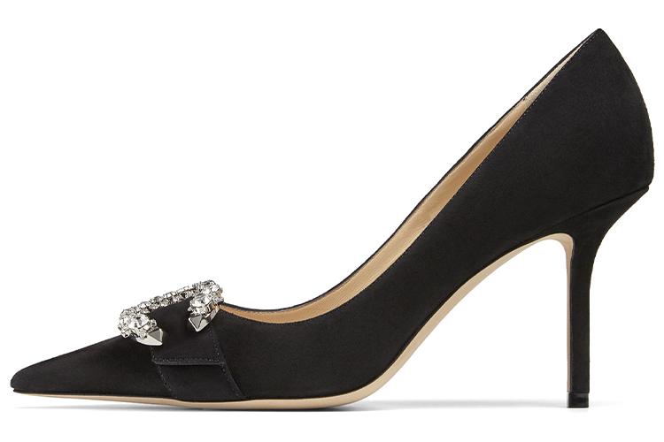 Туфли женские Jimmy Choo Saresa 85 черные, 37.5 EU