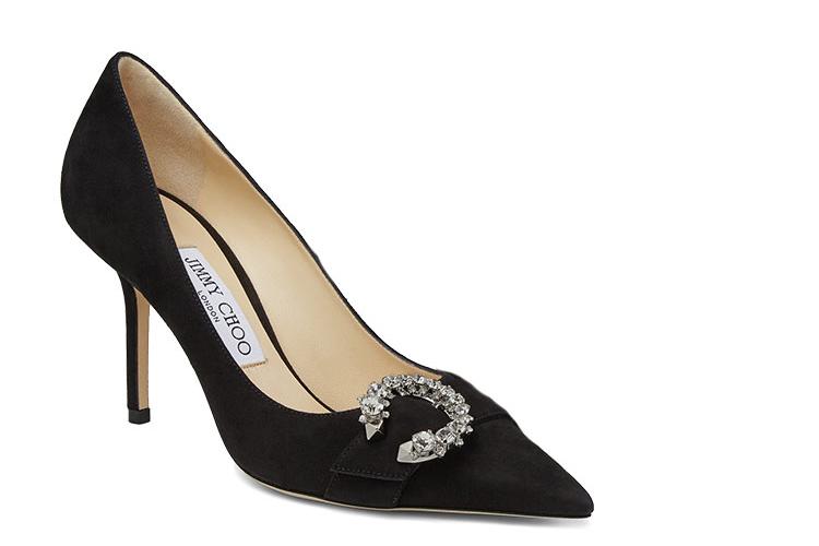 Туфли женские Jimmy Choo Saresa 85 черные, 37.5 EU