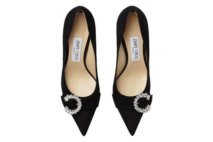 Туфли женские Jimmy Choo Saresa 85 черные, 37.5 EU