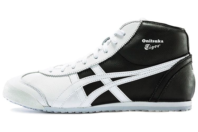 Кроссовки унисекс Onitsuka Tiger Mexico Mid Runner белые, черные
