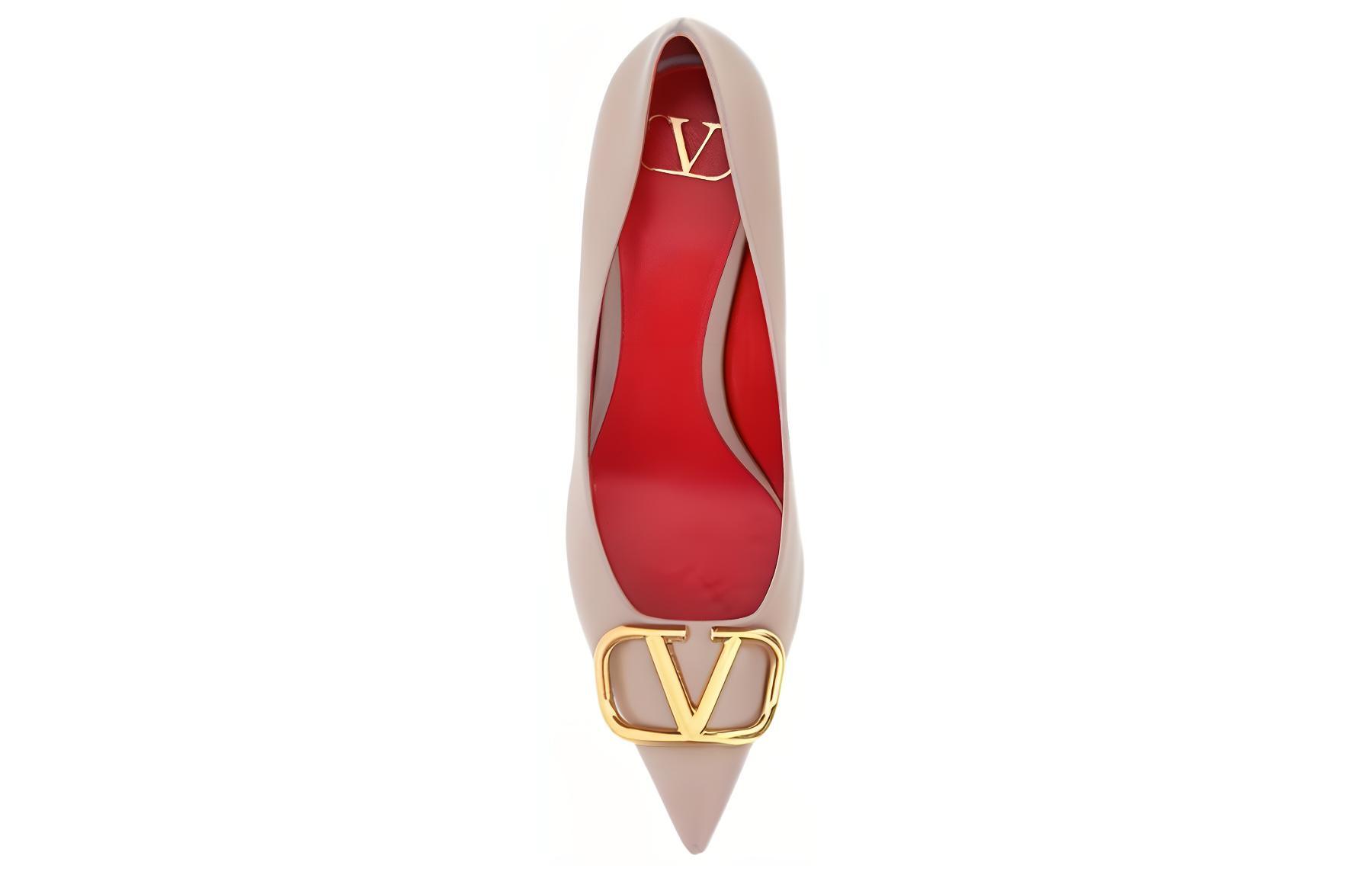 Туфли женские Valentino Slim Heel розовые, 36 EU