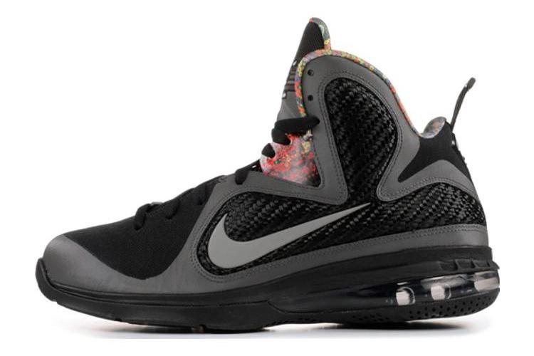 Кроссовки мужские Nike LeBron 9 BHM черные-серые, 42.5 EU