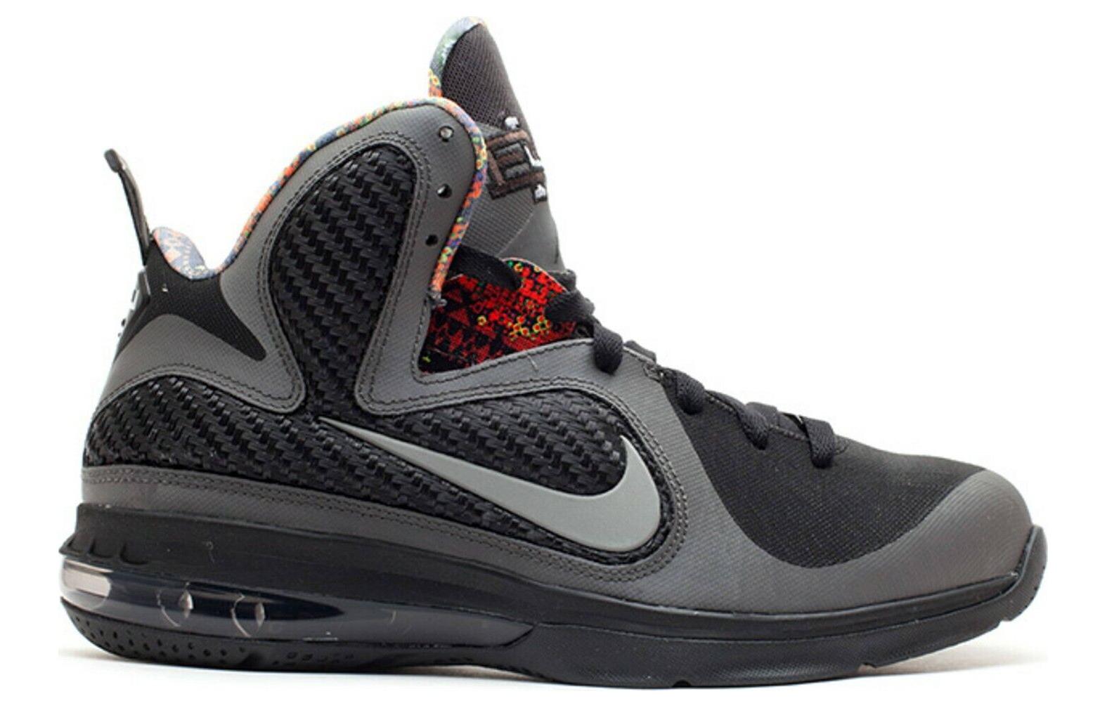 Кроссовки мужские Nike LeBron 9 BHM черные-серые, 42.5 EU