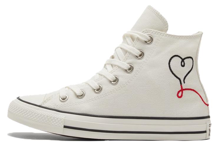 Кеды унисекс Converse Chuck Taylor All Star High Made With Love белые