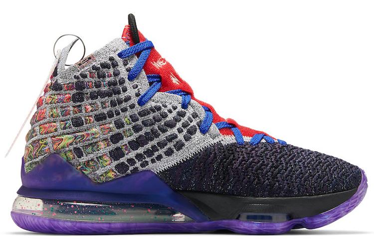 Кроссовки унисекс Nike LeBron 17 What The, purple-grey, 42.5 EU