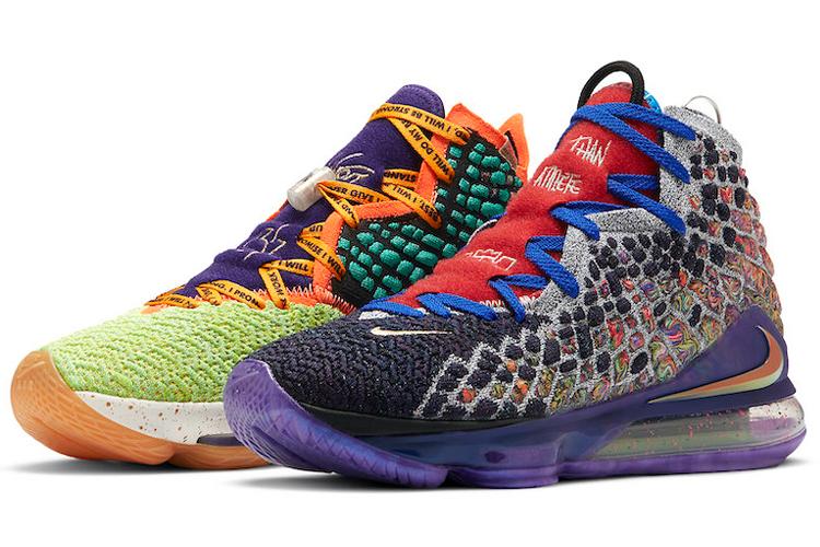 Кроссовки унисекс Nike LeBron 17 What The, purple-grey, 42.5 EU