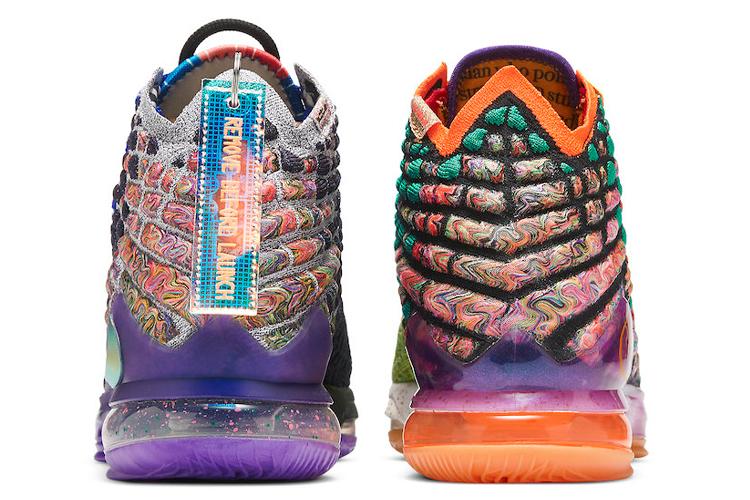 Кроссовки унисекс Nike LeBron 17 What The, purple-grey, 42.5 EU