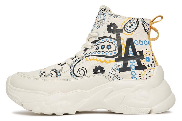 Кроссовки унисекс MLB 3ASHULP2N-07IVS белые, черные, синие