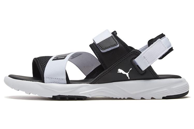 Сандалии унисекс PUMA Js Trail Sandal черные-белые, 35.5 EU