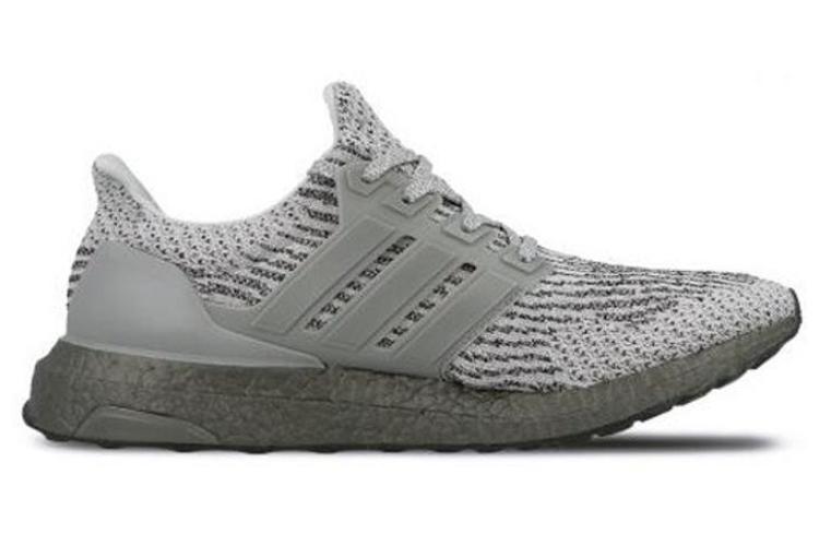 Кроссовки унисекс Adidas Ultra Boost 3.0 тройной серый, 44.5 EU