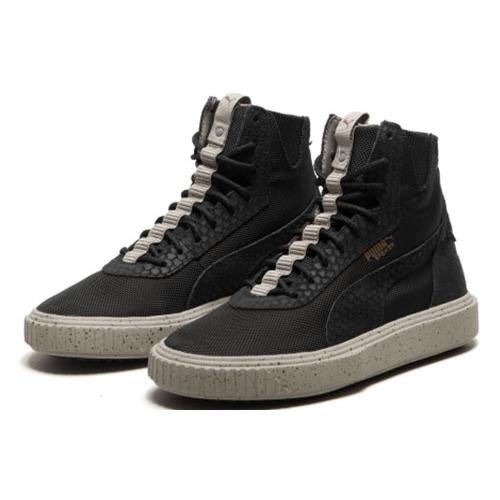 Кеды унисекс PUMA Breaker Hi Blocked черные-бежевые, 36 EU