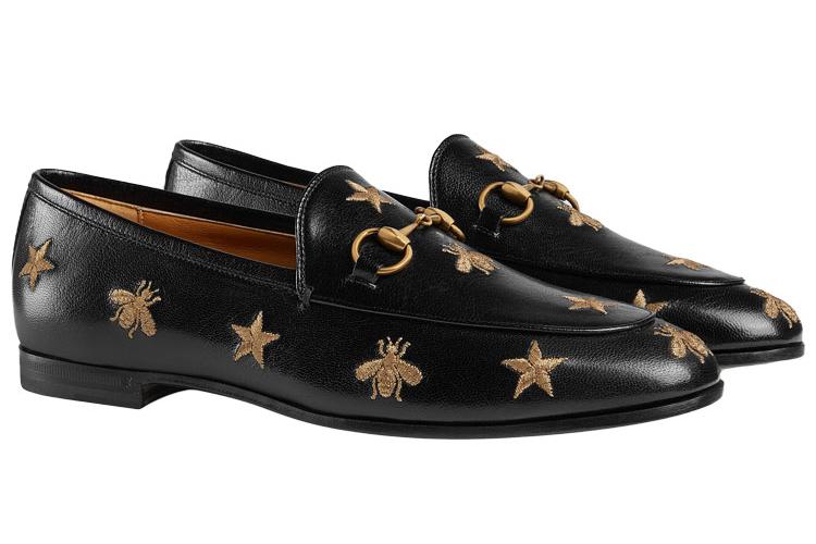 Лоферы женские GUCCI Jordaan черные, 35.5 EU