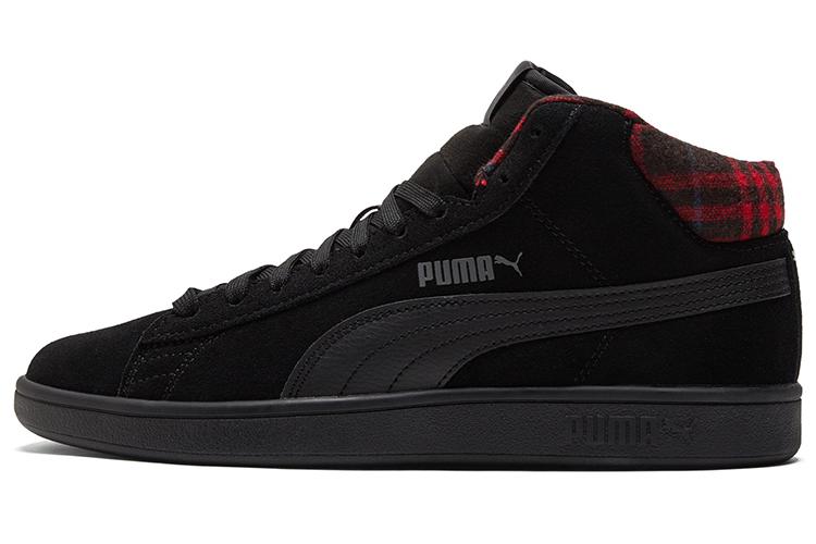 Кеды унисекс PUMA Smash V2 Mid plaid black