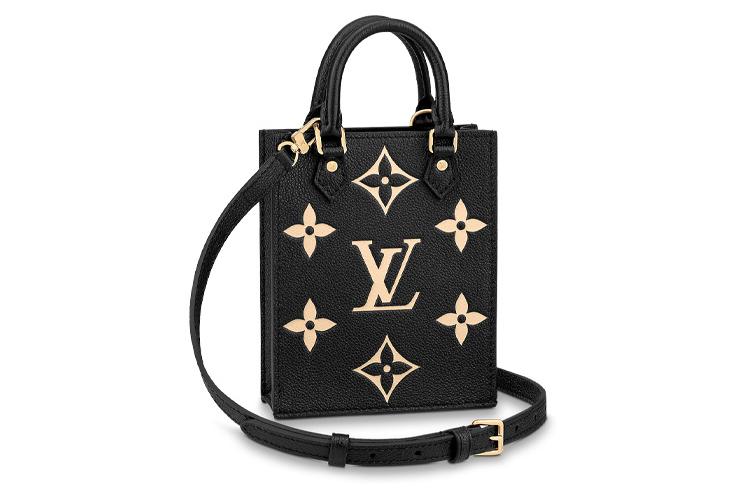 Сумка женская LOUIS VUITTON Petit Sac Plat черная-золотая