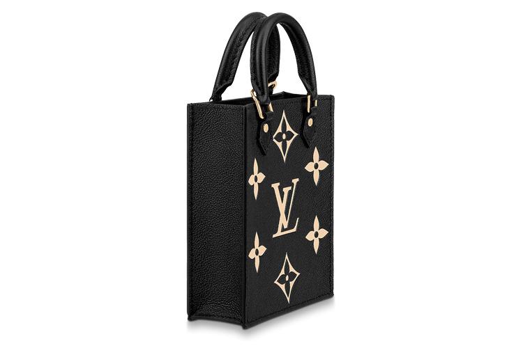 Сумка женская LOUIS VUITTON Petit Sac Plat черная-золотая