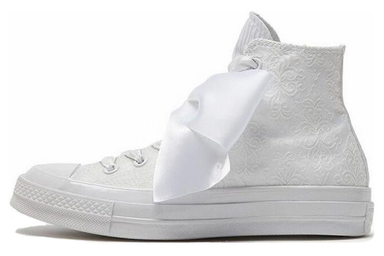 Кеды женские Converse Chuck Taylor 70S High Tops floral embroidered white