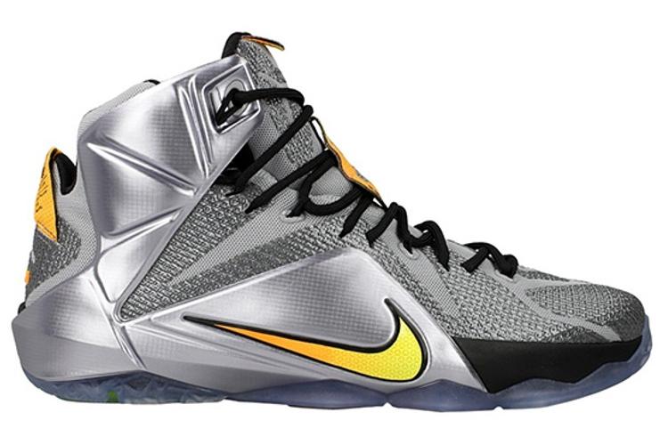 Кроссовки мужские Nike LeBron 12 'Flight' серые, 44 EU
