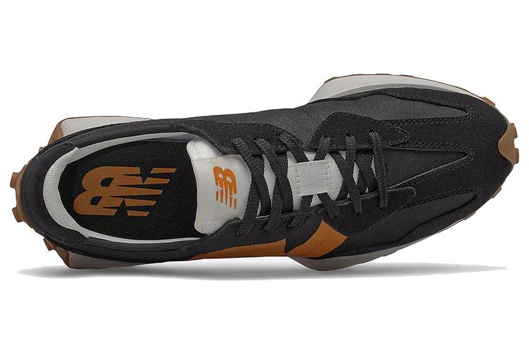 Кроссовки мужские New Balance 327 черные, оранжевые, 38.5 EU