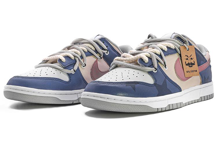 Кроссовки мужские Nike Dunk Retro синие, желтые, фиолетовые, 42 EU