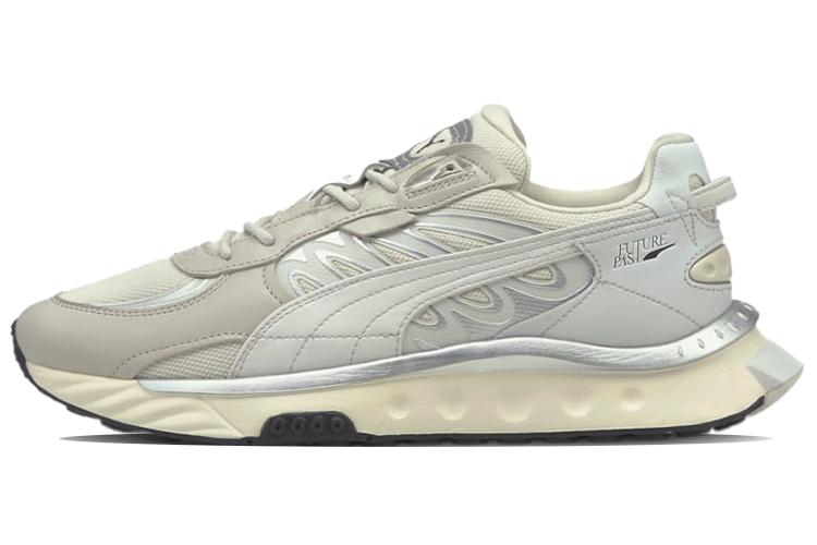 Кроссовки мужские PUMA Wild Rider Low Top Ivory Gray Silver White, 36 EU