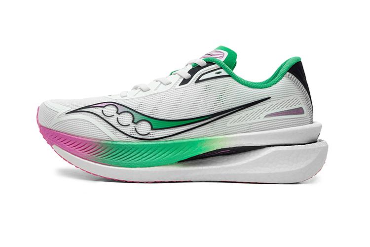 Кроссовки унисекс Saucony IDLING Cruise белые, розовые, зелёные, 38 EU