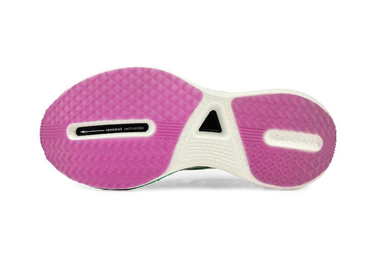 Кроссовки унисекс Saucony IDLING Cruise белые, розовые, зелёные, 38 EU