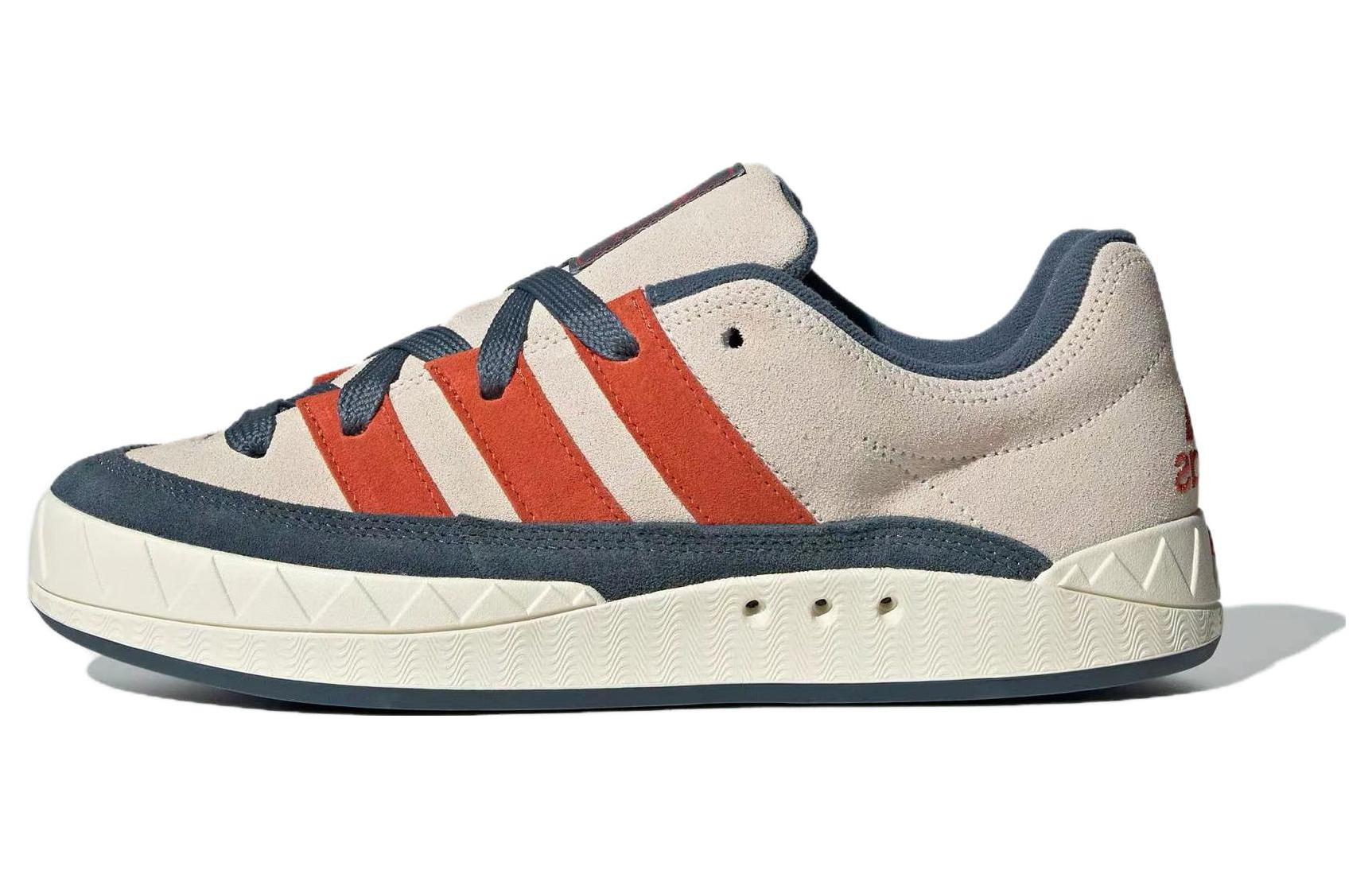 Кеды унисекс adidas originals Adimatic белые, синие и оранжевые