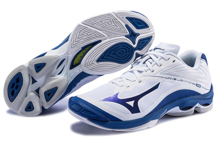 Кроссовки мужские Mizuno Lightning Z6 белые/синие, 50 EU