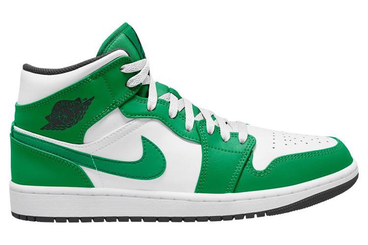 Кроссовки мужские Air Jordan 1 Mid 'Lucky Green', 44 EU